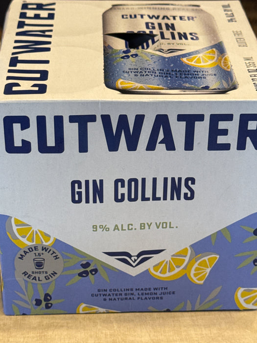 Cutwater Gin Collins 4 Paccks