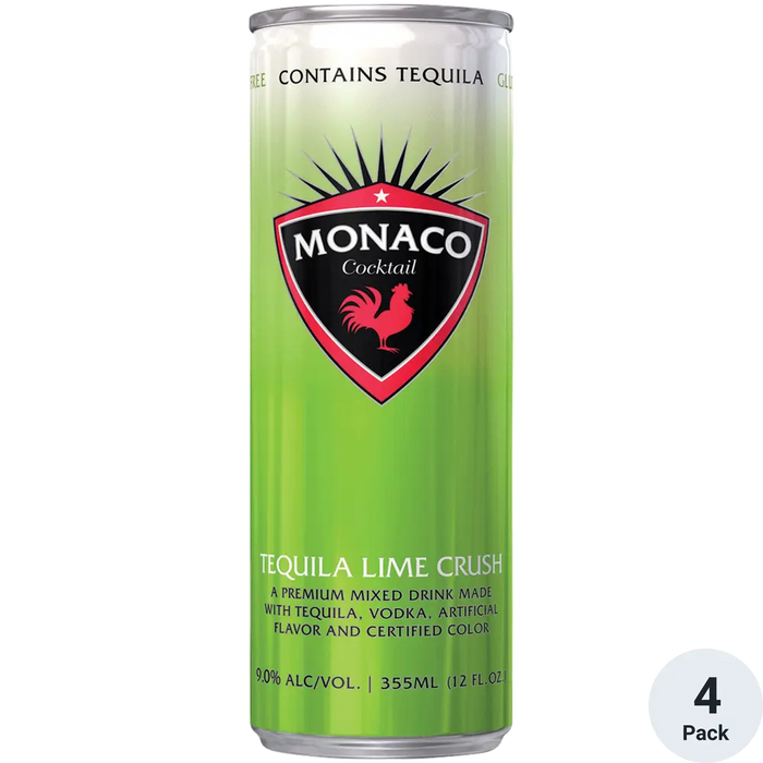 Monaco Tequila Lime Crush Cocktail 12oz