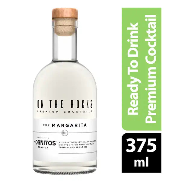 On The Rocks RTD Cocktail Margarita with Hornitos Tequila Bottle (375 ml)