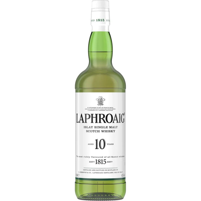 Laphroaig 10 Year Old Islay Single Malt Scotch Whisky - 750ml Bottle