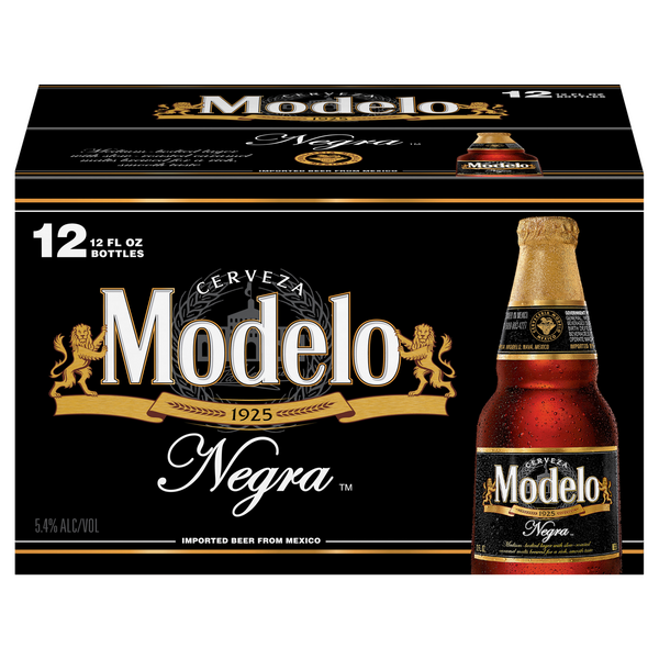 Modelo Negra Amber Lager Mexican Beer - 6x 12oz Bottles